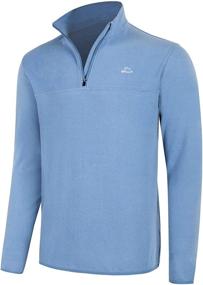 img 4 attached to Willit Pullover Sweaters Quarter Zip Lightweight Men's Clothing