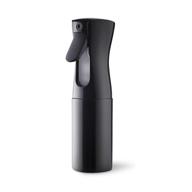 💦 yamyone continuous water mister spray bottle empty - fine mist curly hair spray for hairstyling, plants, pets, cleaning - 5.4oz/160ml black logo