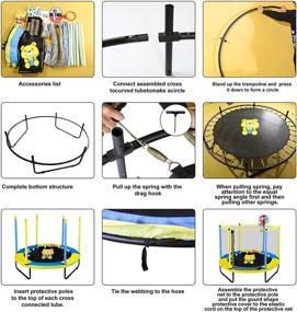 img 1 attached to 🏀 Enhance Your Trampoline Fun with an Enclosure Basketball System