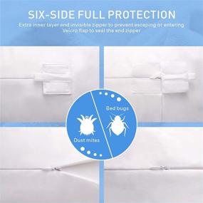 img 1 attached to 🛏️ Adoric Life King Size Mattress Protector - Waterproof, Super Soft, Breathable, Noiseless Premium Fitted Mattress Pad Cover with Luxury Elastic Deep Pocket Bed Cover