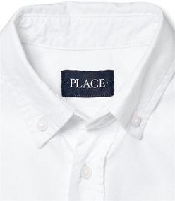 img 1 attached to Boys' Short Sleeve 👔 Oxford Shirt by The Children's Place