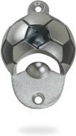 🍻 dukclyn wall mounted bottle opener: the perfect soccer fan gift for epl, serie a, la liga, bundesliga & mls fans - matt silver 1 pack логотип