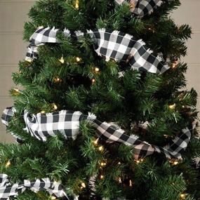 img 1 attached to 🎄 Piper Classics Vintage Check Black Garland: A Perfect Décor for Modern Farmhouse Christmas Tree with a Touch of Country Gingham