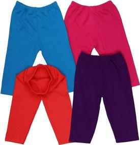 img 3 attached to 👧 Comfortable and Stylish: ToBeInStyle Girl's 4 Pack Solid Color Lounging Casual Capri Pants Relaxed Fit