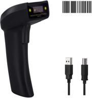 🔍 symcode usb laser handheld bar code scanner, small and exquisite black, 1d barcode reader for efficient scanning logo