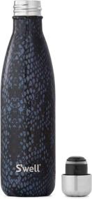 img 3 attached to 🐍 Swell 17 oz Vacuum Insulated Stainless Steel Water Bottle - Black Boa