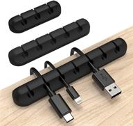 🔌 inchor cable clips - cable organizer cord holder for desk - charging cable holder - cord clips for nightstand - cable management wire clip with 7, 5, 3 slots logo