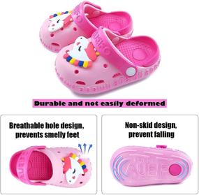 img 2 attached to 👣 HQCITY Toddler Garden Clogs: Unisex Water Shoes, Boys and Girls Sandals