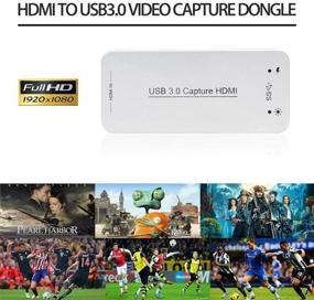 img 1 attached to DIGITNOW HDMI Capture Dongle Adapter Card - Full HD 1080p 60FPS Live Streaming Game Capture 🎮 Video Grabber for PS4 Xbox One 360 - HDMI to USB 3.0 - Drive-Free Compatible with Linux/Mac OS/Windows10/7/XP