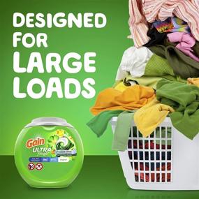 img 1 attached to 🌪️ Powerful Gain Ultra Flings: Liquid Laundry Detergent Pacs for Large Loads - Original Scent (48 Count)