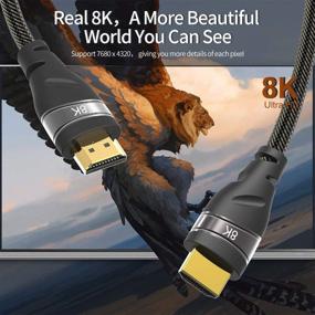 img 3 attached to 🔌 CABLEDECONN 5m 16.5ft HDMI 8K 2.1 Ultra HD Cable - Buy Now for 8K@60Hz and 4K@120Hz Viewing Experience!