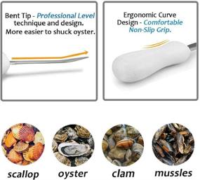img 1 attached to 🔪 Нож для устриц: легкое открытие с антискользящей рукояткой