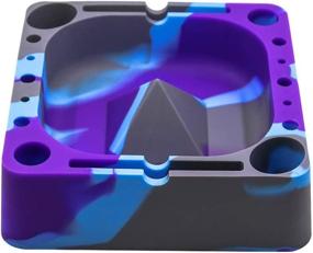 img 1 attached to VEEAPE Silicone Ashtray: Unbreakable Outdoor Cigar Ash Tray for Home Décor, Coils, Lighters, Pens & More