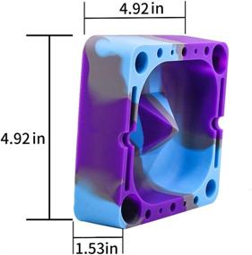 img 3 attached to VEEAPE Silicone Ashtray: Unbreakable Outdoor Cigar Ash Tray for Home Décor, Coils, Lighters, Pens & More