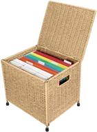 organize and beautify your office with urforestic seagrass file storage box organizer логотип