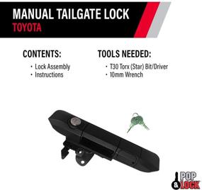 img 1 attached to 🔒 Улучшенная безопасность: черный замок Pop and Lock для Toyota Tacoma 2005-2015