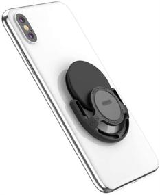 img 2 attached to 🔸 Versatile Black Mount for all PopSockets Grips: PopSockets Grip Accessories