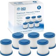 🔍 fette filter - pleated vacuum filter: compatible with black + decker smartech 2-in-1 cordless lithium stick vacuums. comparable to part # vpf20 (pack of 6) логотип