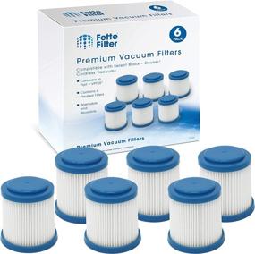 img 4 attached to 🔍 Fette Filter - Pleated Vacuum Filter: Compatible with Black + Decker SMARTECH 2-in-1 Cordless Lithium Stick Vacuums. Comparable to Part # VPF20 (Pack of 6)