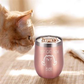 img 3 attached to 😹 Hilarious Cat Themed Wine Tumbler: Perfect Gift for Cat Moms, Pet Lovers and Owners! Insulated Stainless Steel with Lid!