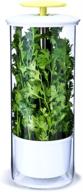 keep your herbs fresh for weeks with novart xxl premium glass herb keeper and storage container логотип