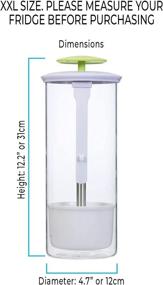 img 3 attached to Keep your Herbs Fresh for Weeks with NOVART XXL Premium Glass Herb Keeper and Storage Container