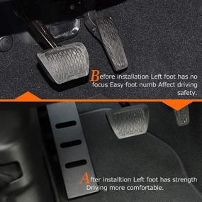 img 2 attached to 🚗 Adjustable Matte Black Samman Dead Pedal for Jeep Wrangler JL & Gladiator JT 2020 - Left Side Foot Rest Kick Panel-Compatible with 2018, 2019, 2020 Wrangler JL & Gladiator JT
