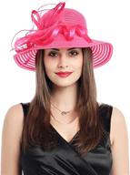 👒 exquisite prefe organza kentucky fascinator: perfect women's wedding accessory logo