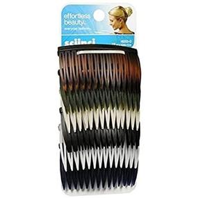 img 1 attached to 💇 Scunci Effortless Beauty Side Hair Combs 12 Each (Pack of 2): Stylish and Practical Hair Accessories for Easy Everyday Styling