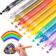 dyvicl acrylic paint pens: versatile set of 12 colors for rock painting, crafts, and diy projects logo