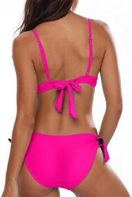 img 1 attached to Flaunt Your Style with Holipick's Geometric 👙 Flounce Bathing Women's Clothing in Swimsuits & Cover Ups