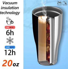 img 3 attached to 🥤 XccMe Stainless Tumbler: Superior Insulation for Hot and Cold Beverages