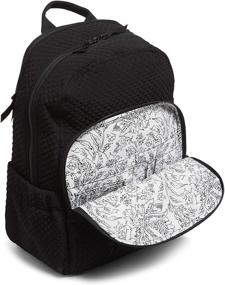 img 3 attached to 🎒 Vera Bradley Microfiber Backpack Classic: Chic and Practical Convenience