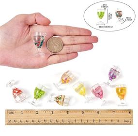 img 3 attached to 🍾 (Set of 40/50/200) Mini Glass or Resin Bottle Charms Pendants with Resin Inside, featuring Imitation Pearl Milk Boba Fruit Juice Cup, Straw Bubble Tea Jar - Ideal for Christmas Jewelry Making Crafts and DIY Designs