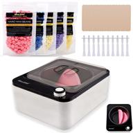 🔥 professional hair removal waxing kit with wax warmer, 1.1lb of hard wax beans (5 packs), non-stick wax pot, 20 waxing sticks, and 10 nose wax applicators - ideal for unisex adults and teenagers logo