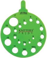 📍 discover the perfect fit: knitter's pride round needle gauge, envy logo