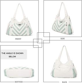 img 2 attached to 👜 Angel Barcelo Women's White Handbags: Perfect Shoulder Handbags, Wallets & Hobo Bags