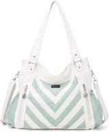 👜 angel barcelo women's white handbags: perfect shoulder handbags, wallets & hobo bags logo