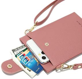 img 2 attached to Small Womens Crossbody Cellphone Bag: Shoulder Purse with Card Holder Wallet Pouch