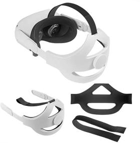 img 4 attached to Adjustable Headband Compatible For Oculus Quest 2 With Head Cushion，Replace Elite Strap