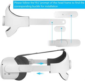 img 3 attached to Adjustable Headband Compatible For Oculus Quest 2 With Head Cushion，Replace Elite Strap