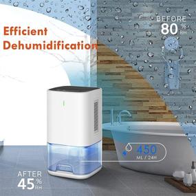 img 2 attached to 🌧️ LEEL Dehumidifier 42OZ - Powerful & Portable Moisture Absorber for Home Basements, Bedrooms, Bathrooms, Closets, RVs, and Campers