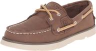 ботинки sperry для мальчиков leeward коричневые логотип