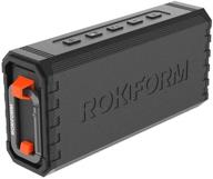 🔊 rokform g-rok – портативная гольфовая колонка, магнитная беспроводная колонка, водонепроницаемая по стандарту ipx7, ударопрочная и пылезащищенная, чистый и громкий звук, 24 часа аккумуляторной жизни, прочная гольфовая колонка для использования на улице (черная). логотип