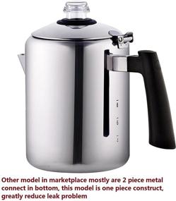 img 3 attached to ☕ Cook N Home 8-Cup Stainless Steel Stovetop Percolator Coffee Pot Kettle, Tea