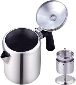 img 1 attached to ☕ Cook N Home 8-Cup Stainless Steel Stovetop Percolator Coffee Pot Kettle, Tea