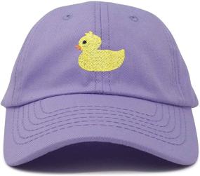 img 4 attached to DALIX Ducky Infant Baseball Lavender Boys' Accessories for Hats & Caps