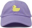dalix ducky infant baseball lavender boys' accessories for hats & caps logo