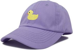 img 2 attached to DALIX Ducky Infant Baseball Lavender Boys' Accessories for Hats & Caps