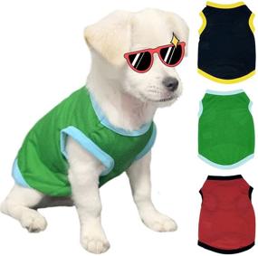 img 4 attached to 🐕 Stay Cool this Summer with the Dog Shirt Cooling Vest - Pack of 3 Puppy Clothes for Dogs and Cats